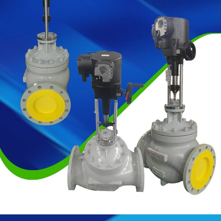 DN300 Flange Proportional Control Valve AC220V 4-20mA