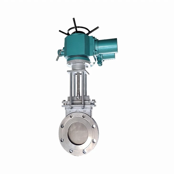 Electric Actuated Multi-turn Stainless Steel Knife Gate Valve
