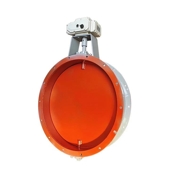 Casting Steel Flange Motorized Damper Valve